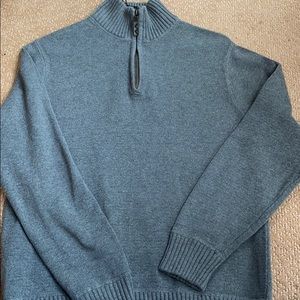 Eddie Bauer Men’s Med. 1/4 zip cotton sweater